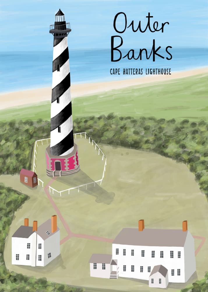 Cape Hatteras Lighthouse by Carla Daly — canvas wall art