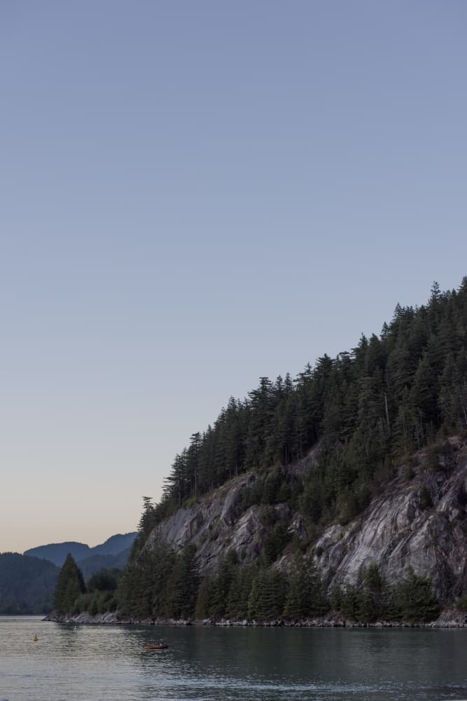 Peaceful Mountain Lake by Lynann Colligan — canvas wall art