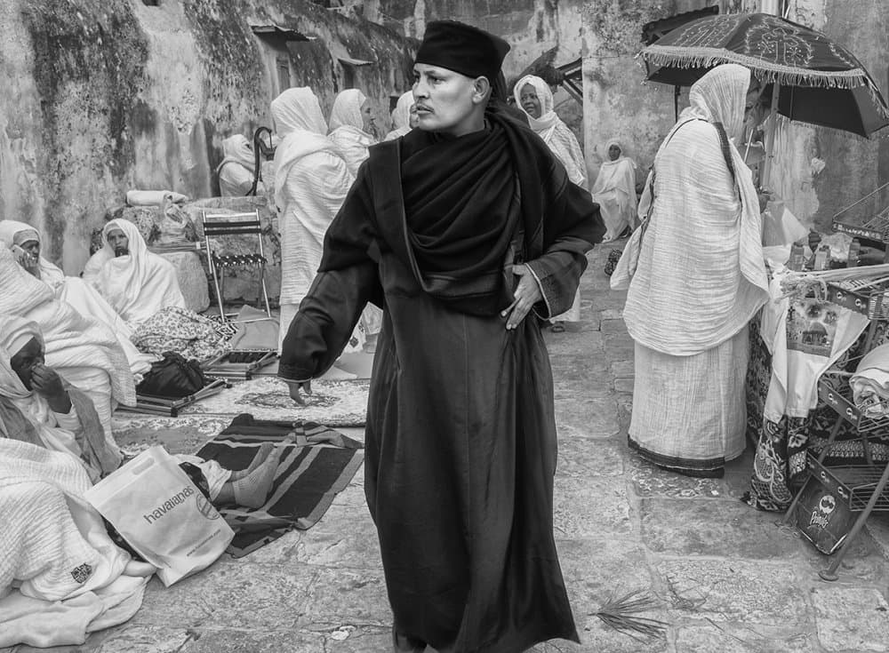 Man In Traditional Robes by Orna Naor — canvas wall art