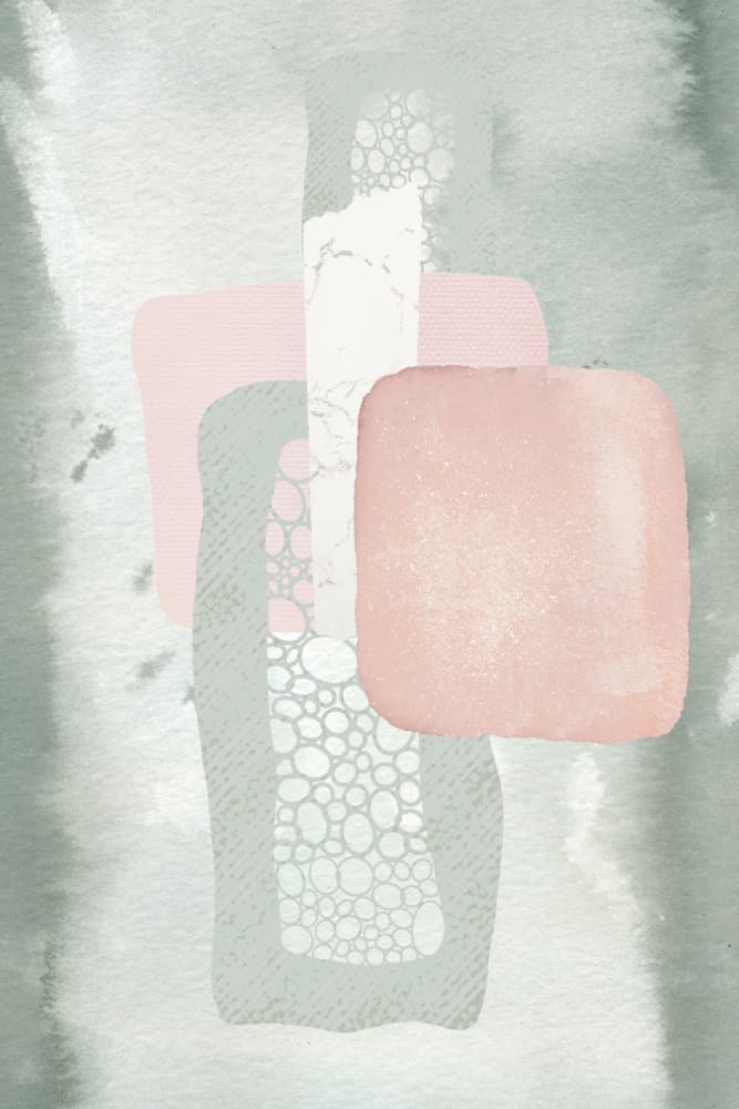 Soft Abstract Shapes by Sally Ann Moss — canvas wall art