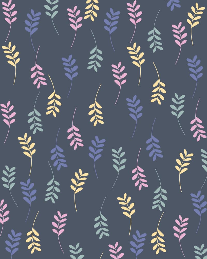 Pastel Botanical Leaves by Sarah Manovski — canvas wall art