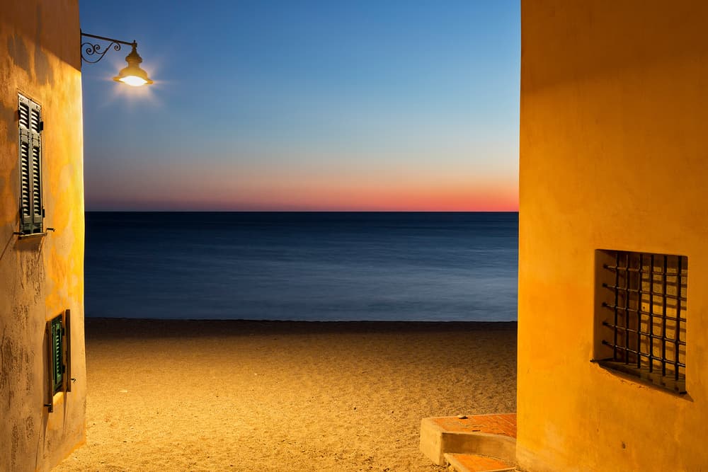 Mediterranean Beach Sunset by Paolo Bolla — canvas wall art