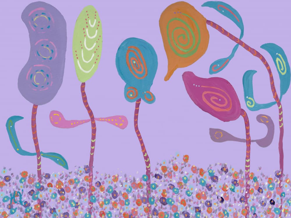 Whimsical Fantasy Garden by Helen Joynson — canvas wall art