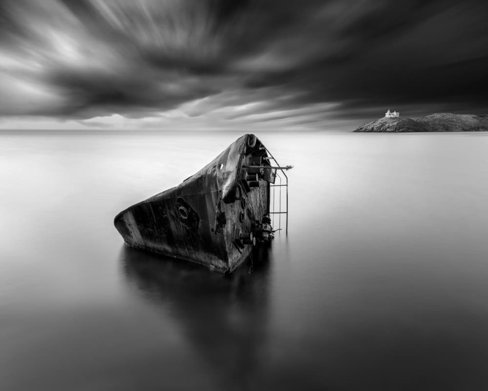 Abandoned Shipwreck Serenity by George Digalakis — canvas wall art