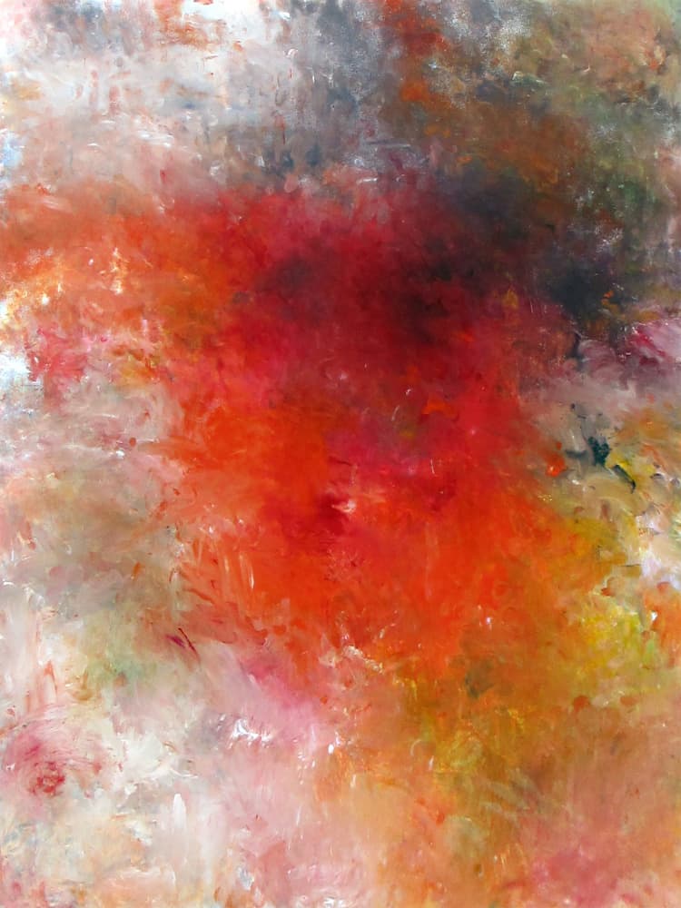 Intense Red Energy by Ron Halfant — canvas wall art