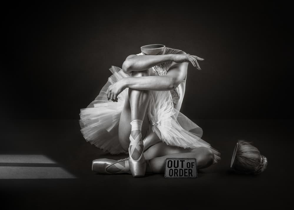 Ballerina Out Of Order by Kieran O Mahony AIPF — canvas wall art