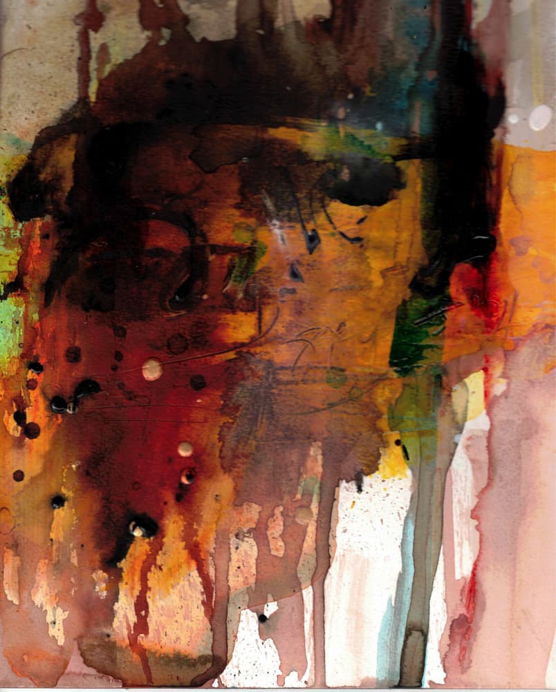 Expressive Fiery Abstract by Deb Chaney — canvas wall art