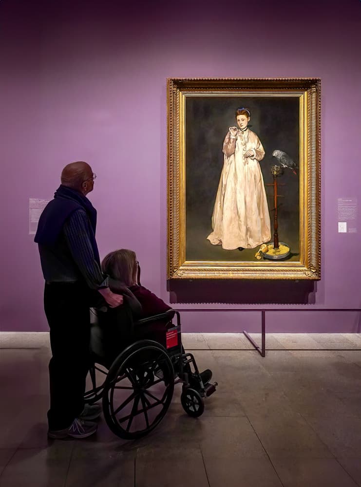 Quiet Museum Reflection by Kenneth-Wei Zeng — canvas wall art