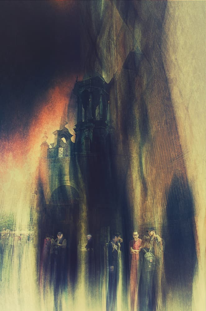 Blurred Historic City by Jan van der Linden — canvas wall art