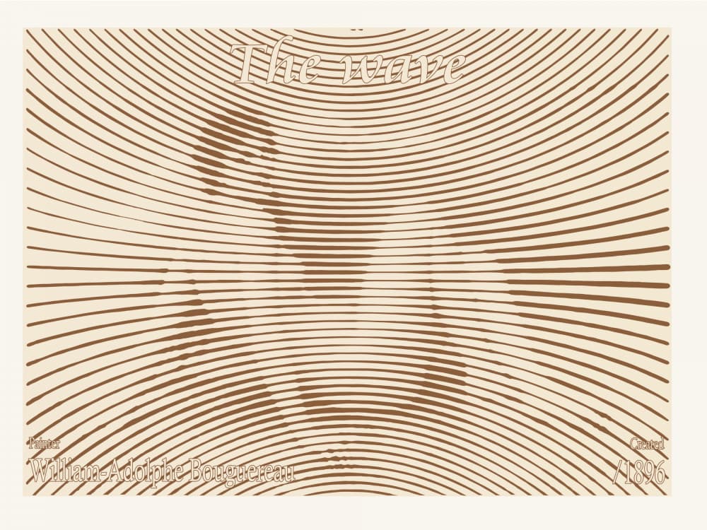 Wavy Profile Illusion by Doa Project — canvas wall art