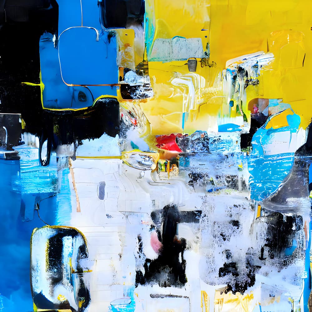 Dynamic Urban Abstract by mnemonixART — canvas wall art
