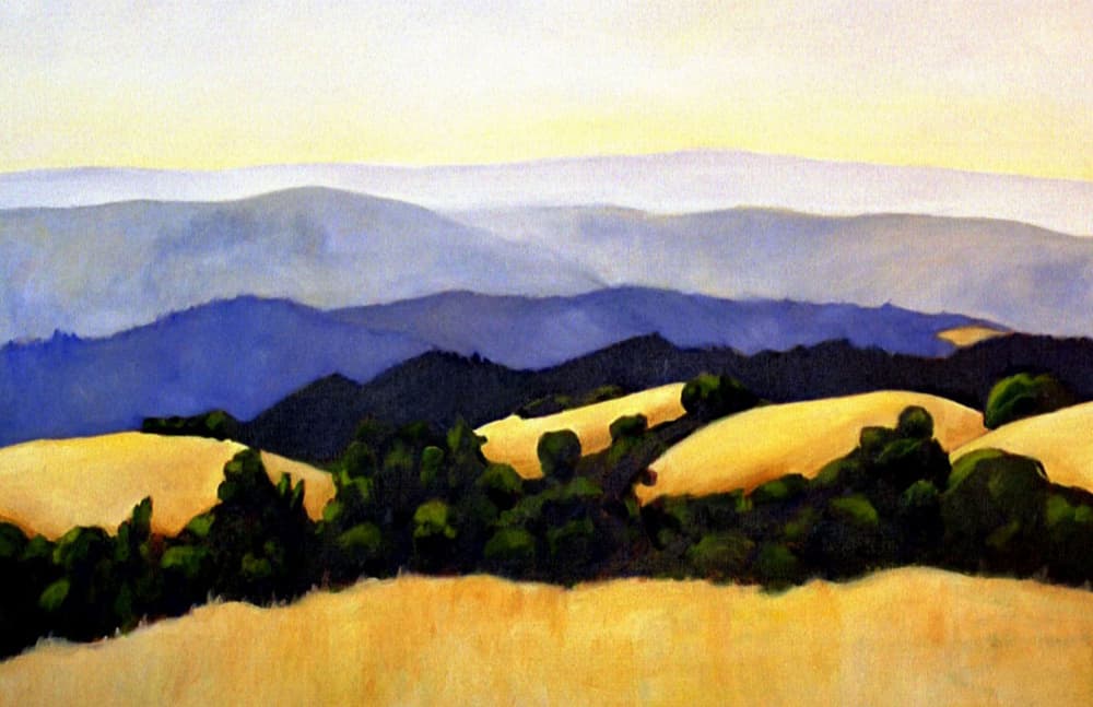 Serene Golden Hills by Claire Whitehead — canvas wall art