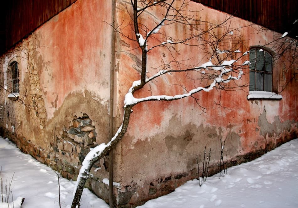 Rustic Winter Corner by Bror Johansson — canvas wall art