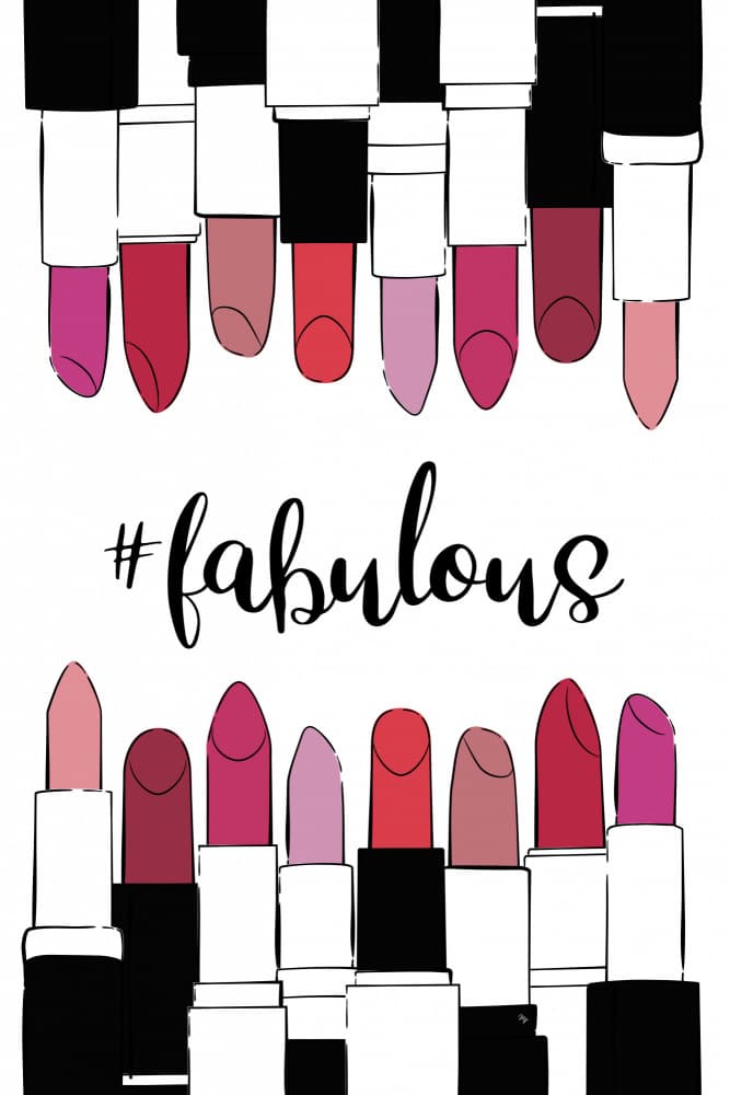 Fabulous Lipstick Glamour by Martina — canvas wall art