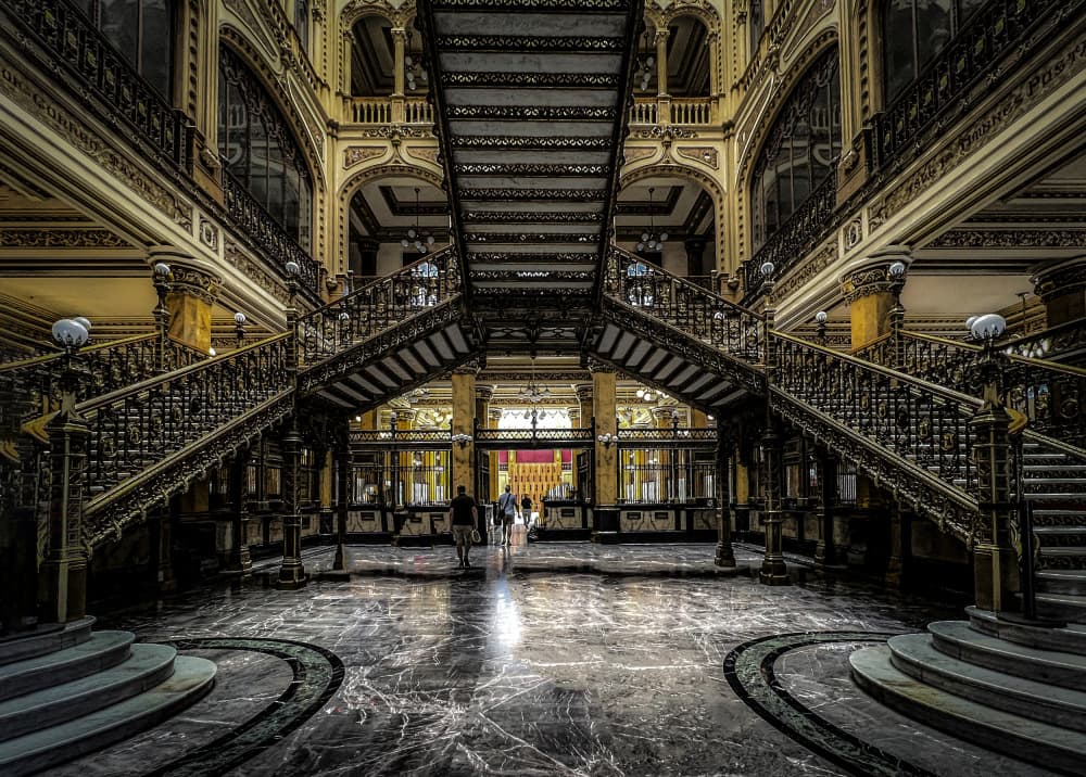 Classic Grand Staircase by Sonya Liu — canvas wall art