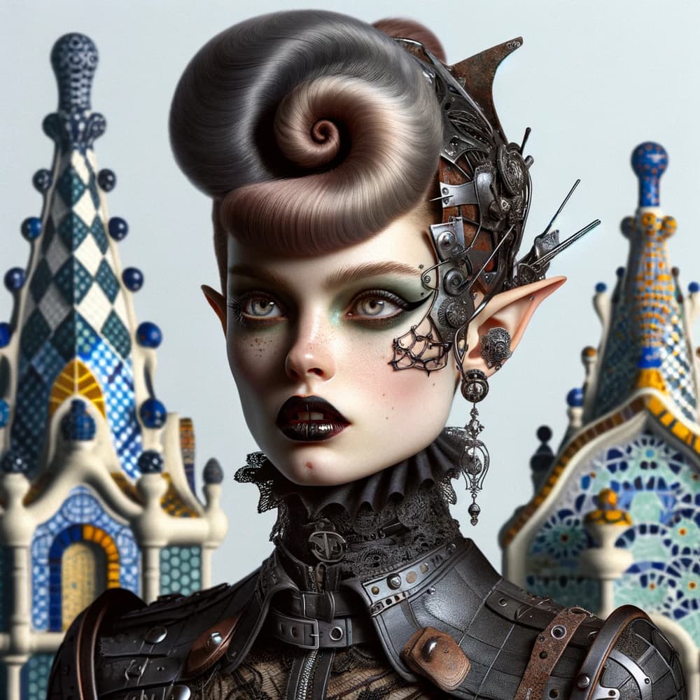 Dark Fantasy Elvish Portrait by David Galan — canvas wall art