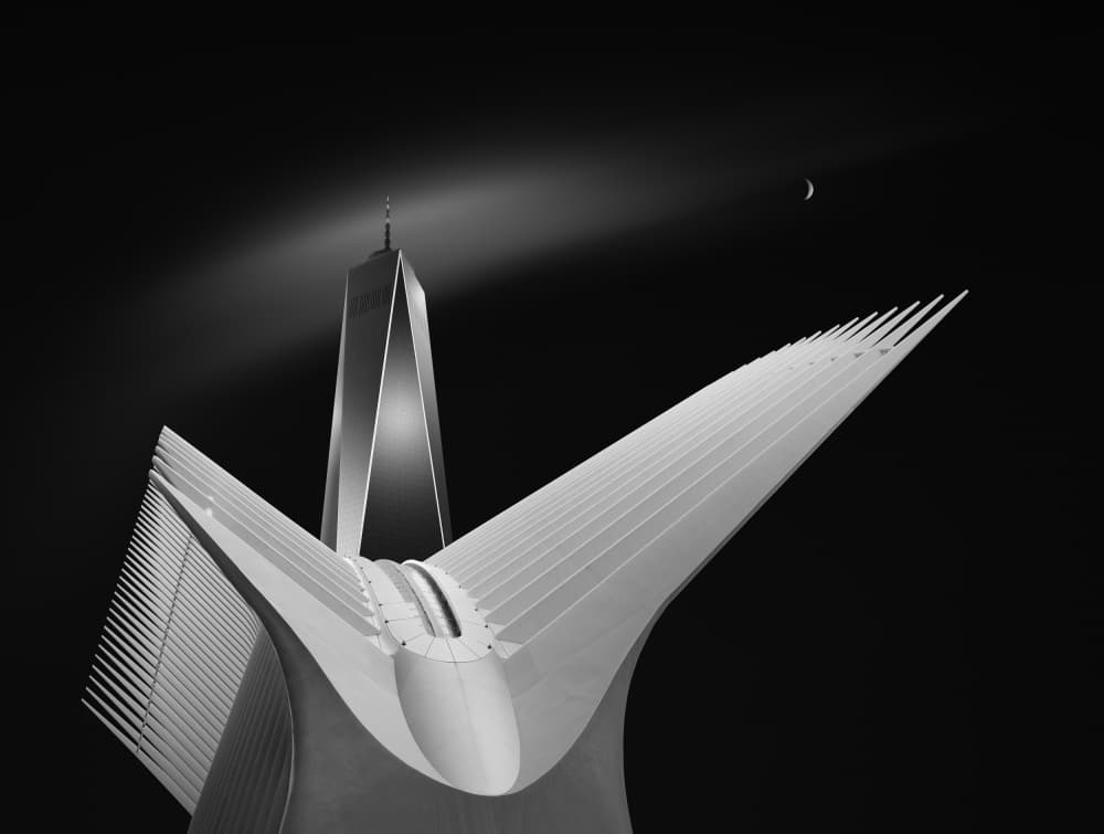 One World Oculus Moon by Aidong Ning — canvas wall art