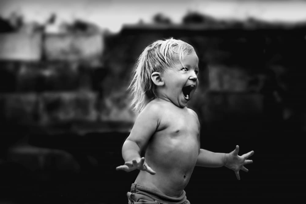 Pure Childhood Joy by Kapuschinsky — canvas wall art