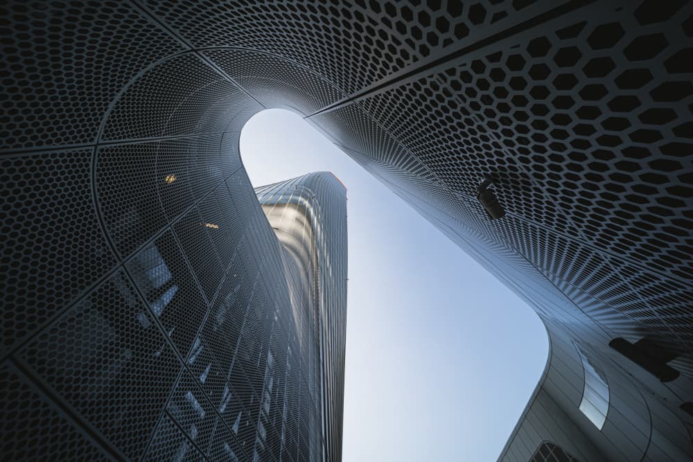 Sleek Curved Architecture by Marco Tagliarino — canvas wall art