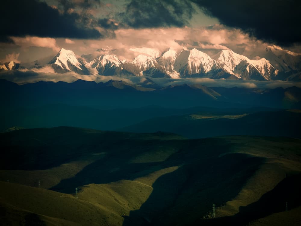 Dramatic Mountain Landscape by Chao Feng 天馬 — canvas wall art
