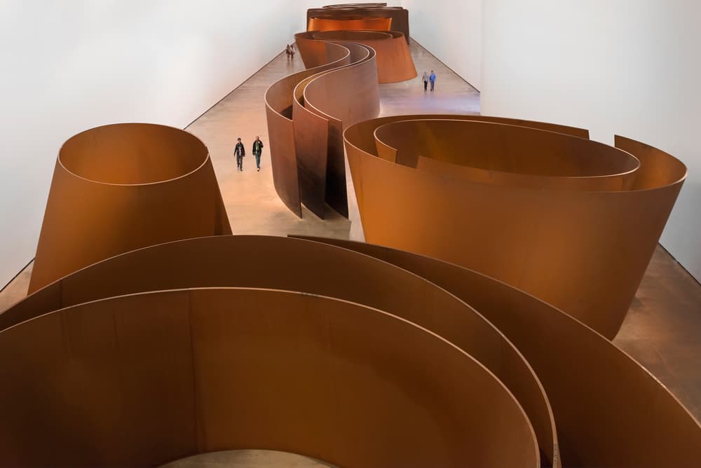 Wavy Corten Steel Forms by Jure Kravanja — canvas wall art