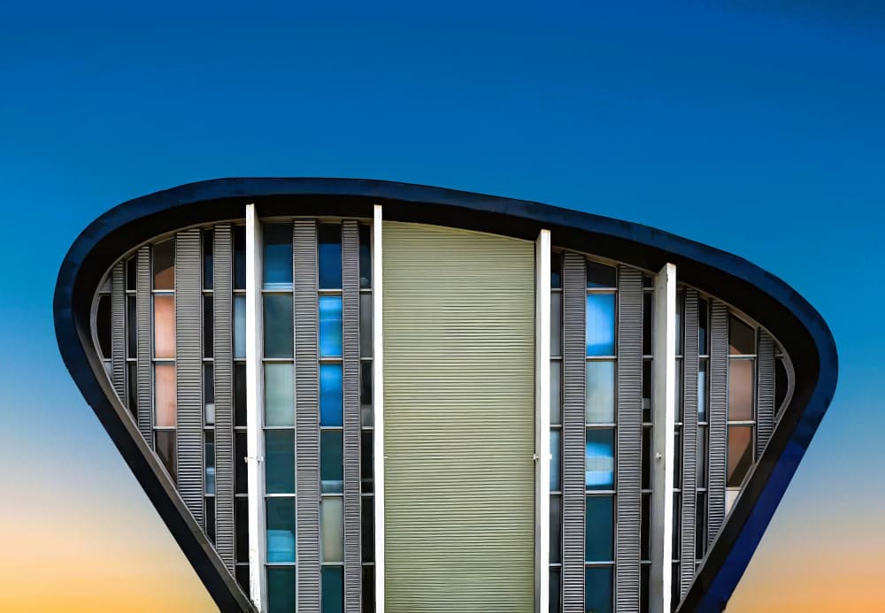 Modern Curved Facade by Arnon Orbach — canvas wall art