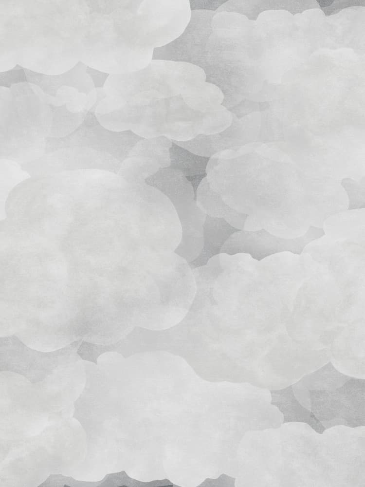 Cloudy Dreams Grey 1 by Karen Menzenbach — canvas wall art