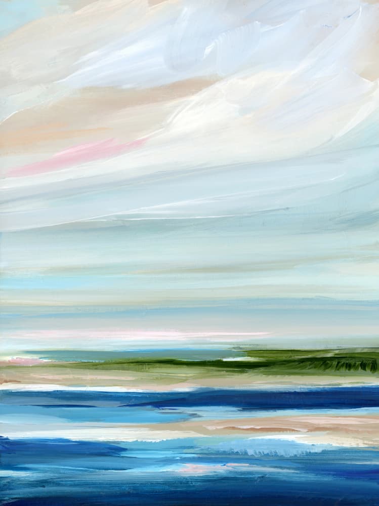 Soft Horizon Seascape by Nicole Walsh — canvas wall art