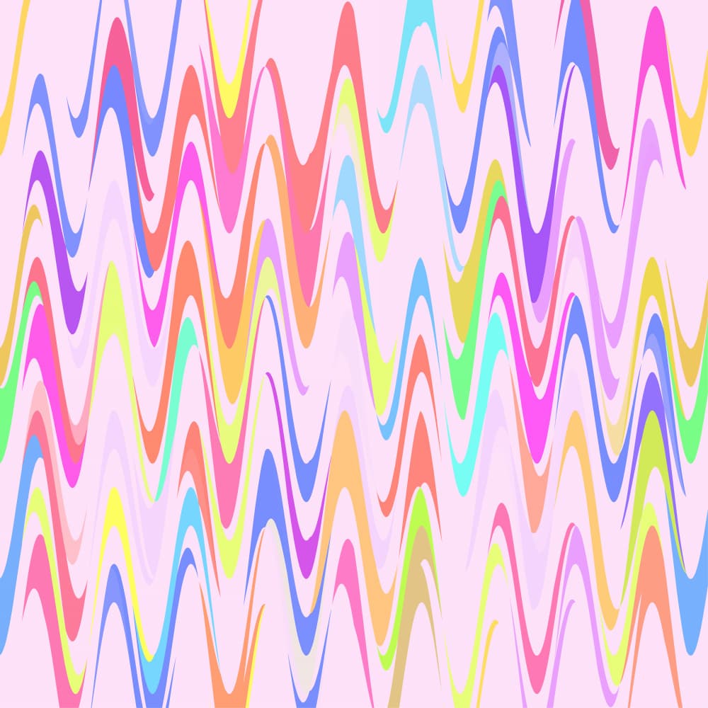 Colorful Wavy Pattern by Josie George — canvas wall art