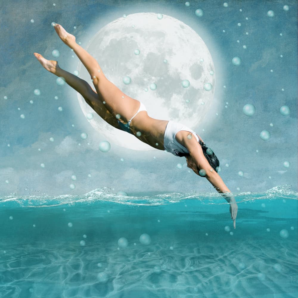 Dive In the Deep by Marja van den Hurk — canvas wall art