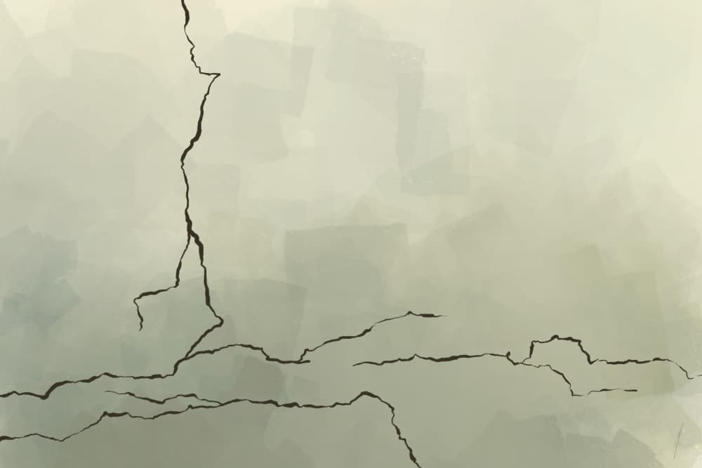 Distressed Abstract Surface by Ankie Kooi — canvas wall art