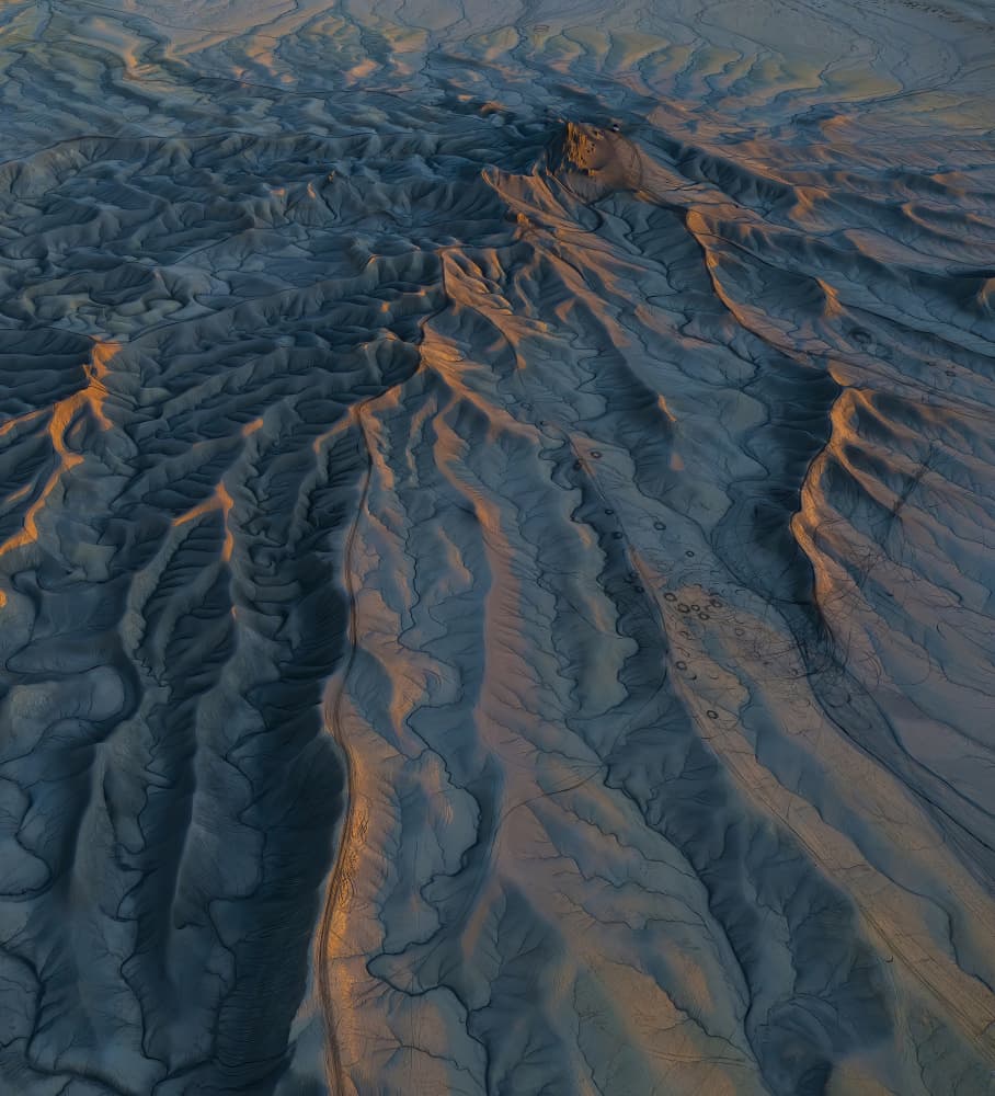 Golden Desert Badlands by Judy Tseng — canvas wall art