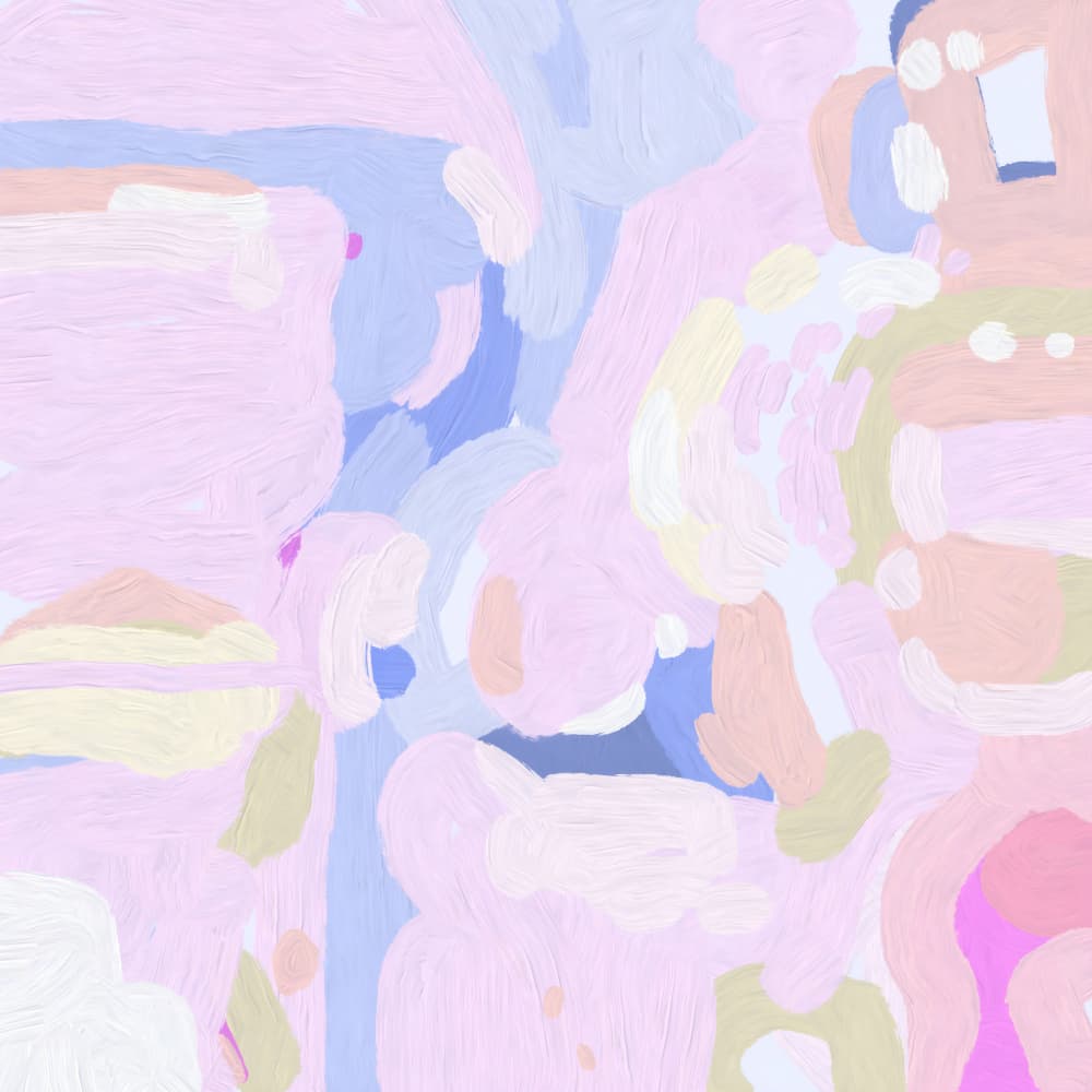 Dreamy Pastel Strokes by Josie George — canvas wall art