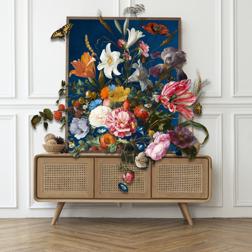 Opulent Floral Spill by Marja van den Hurk — canvas wall art