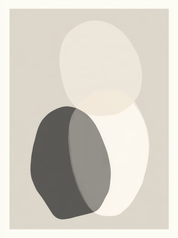 Neutral Organic Forms by Imaginative — canvas wall art