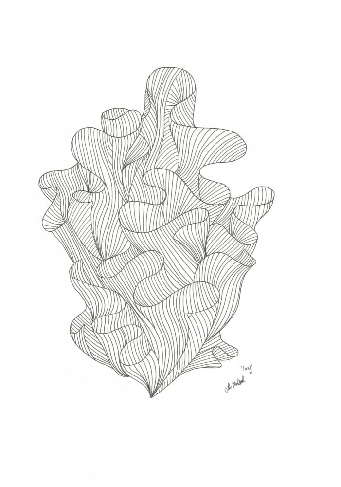 Fluid Organic Lines by Lor Muller — canvas wall art