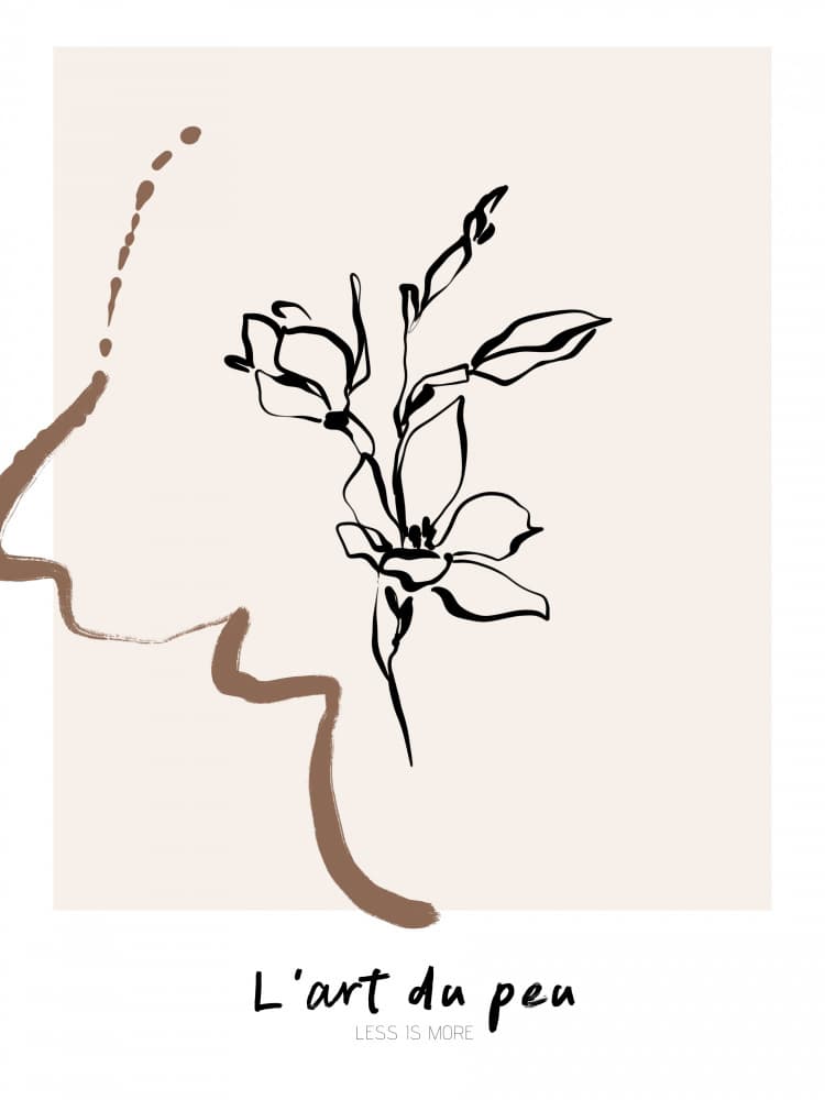 Minimalist Blossom by Treechild — canvas wall art