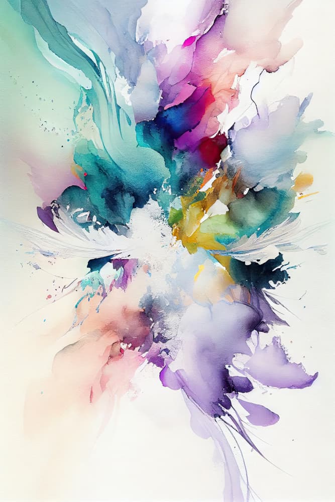 Colorful Abstract Flow by Mauro — canvas wall art