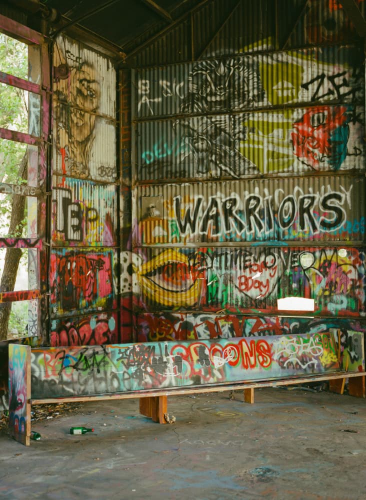 Vibrant Urban Graffiti Wall by Bethany Young — canvas wall art