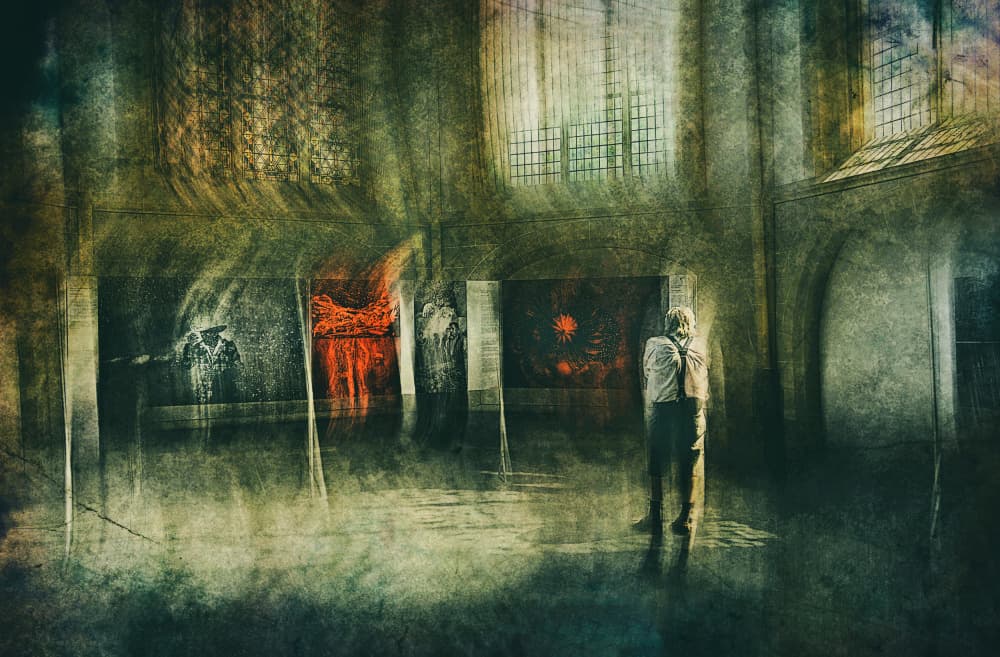Solitary Gallery Man by Jan van der Linden — canvas wall art