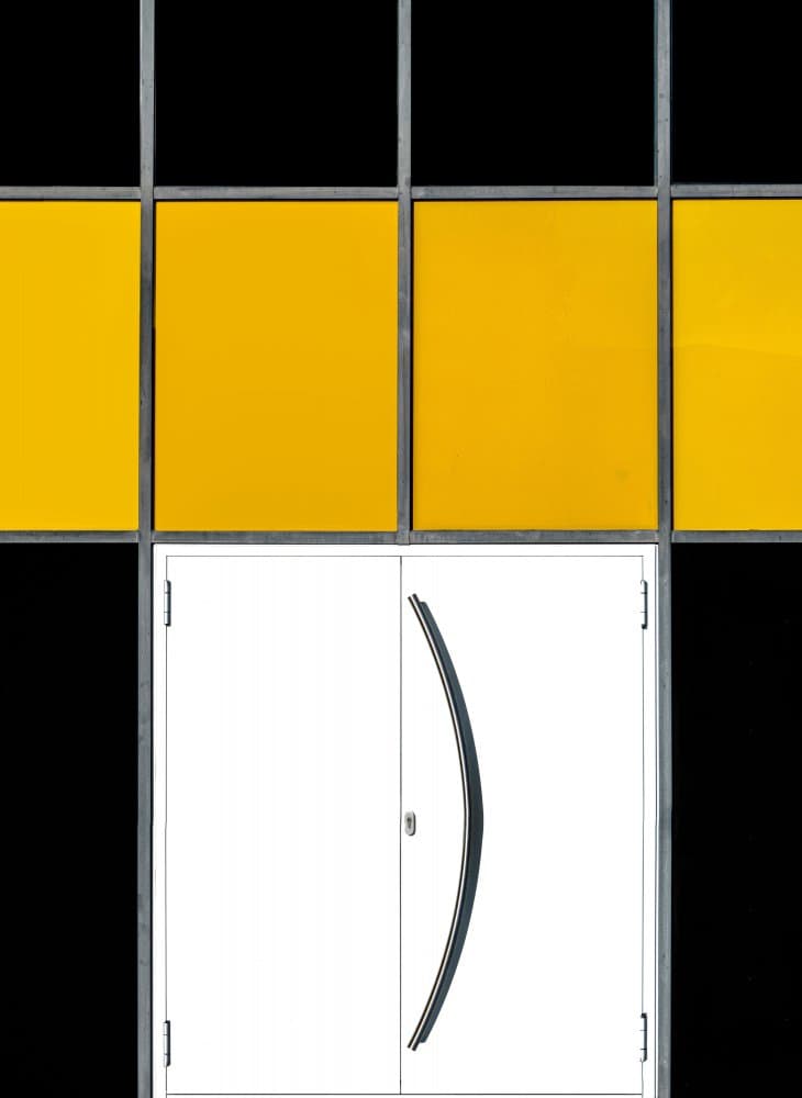 Modern Yellow Entrance by Stephan Rückert — canvas wall art