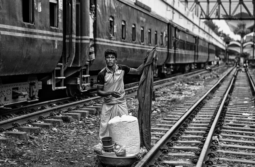 Railway Vendor Life by Joxe Inazio Kuesta Garmendia — canvas wall art