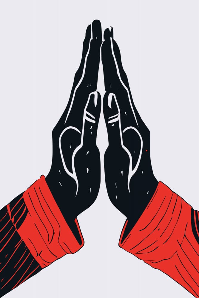 Hands In Prayer by Andreas Magnusson — canvas wall art