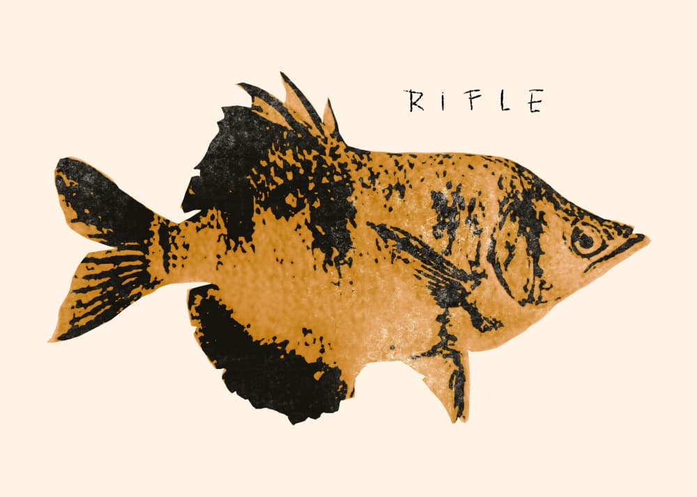 Rustic Patterned Fish by Josephin Hermsdorf — canvas wall art