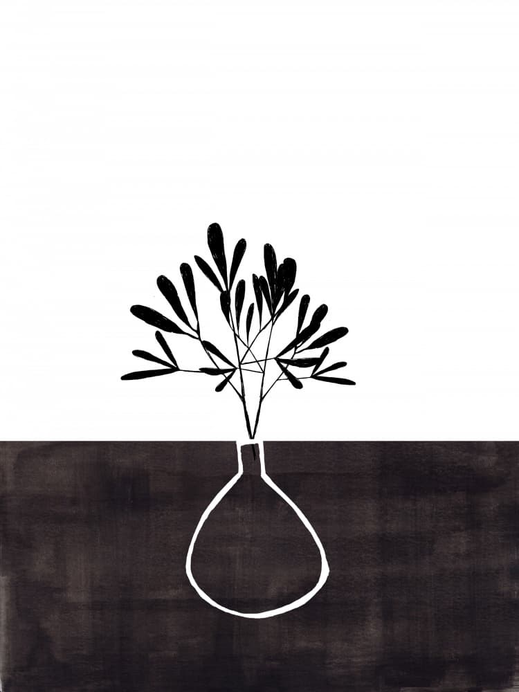 Modern Plant Vessel by Ejaaz Haniff — canvas wall art