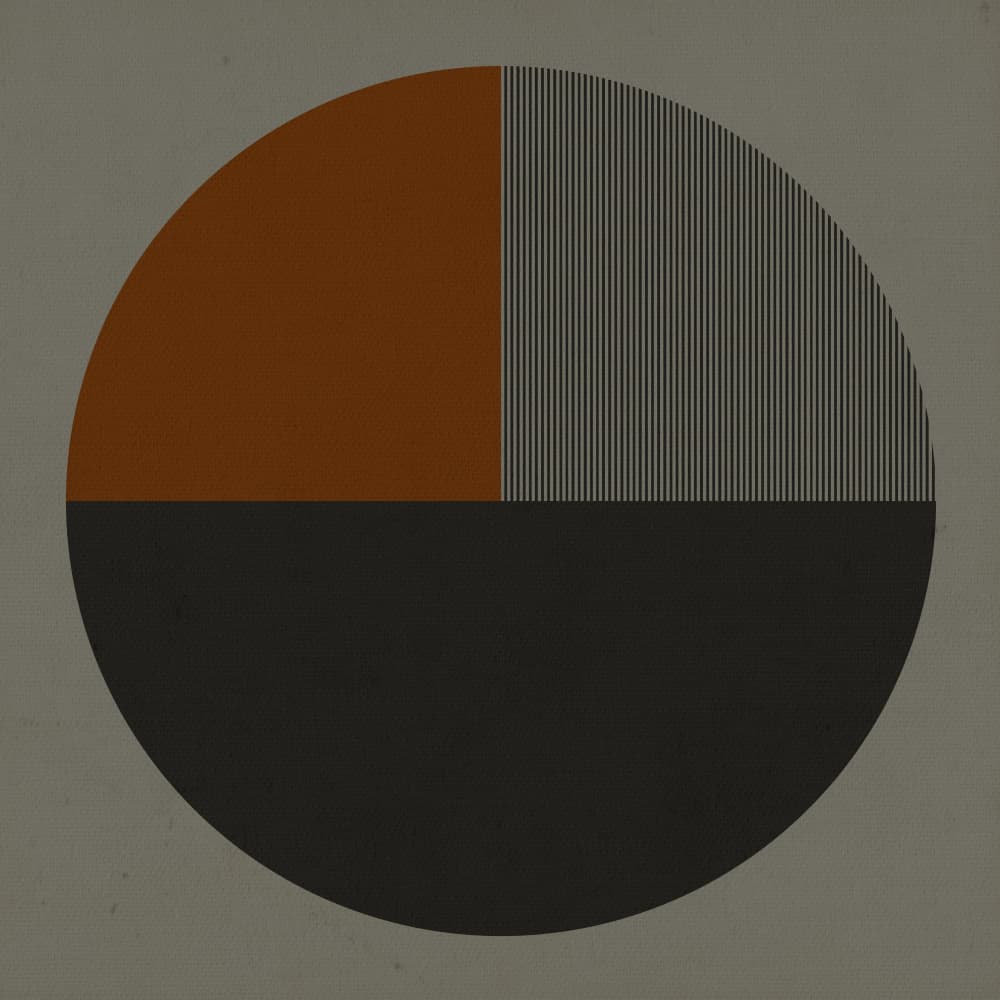 Divided Geometric Circle by Carlos Perez Del Moro — canvas wall art