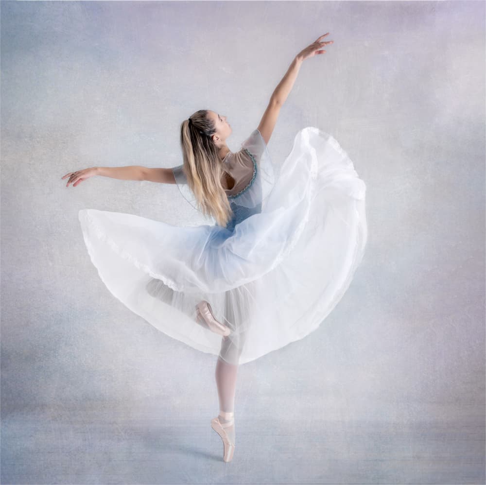 Graceful Ballet Dancer by Derwood — canvas wall art
