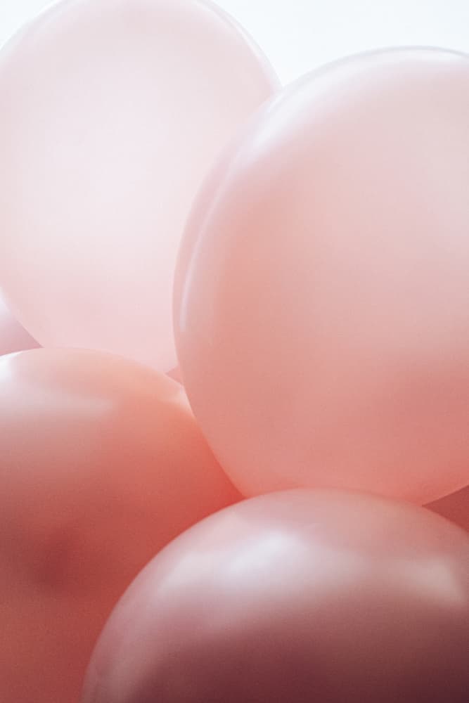 Soft Pink Balloons by uplusmestudio — canvas wall art