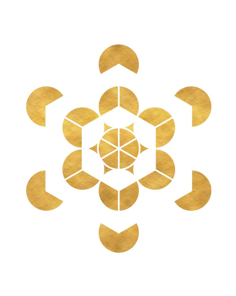 Golden Sacred Geometry by Emiliano Deificus — canvas wall art