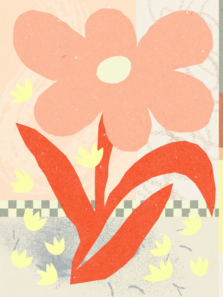 Flowers Composition 1 by NKTN — canvas wall art